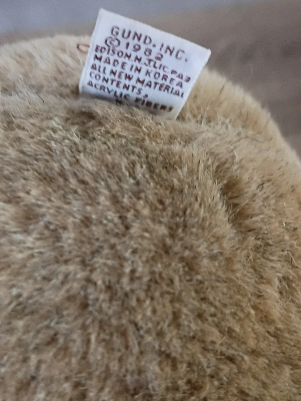 Gund Vintage 1982 Plush Pilot Bear in Brown with White Scarf